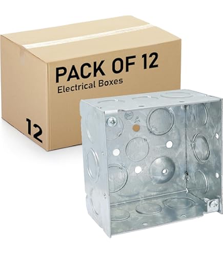 Steel City 52171-MSX Pre-Galvanized Steel Square Box with C-3